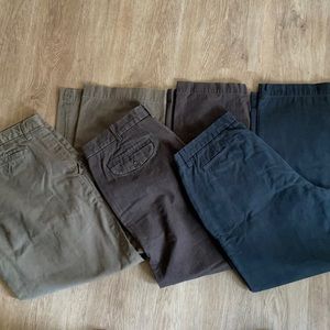3 pairs vintage Banana Republic baggy fit pants.